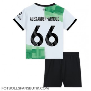 Liverpool Alexander-Arnold #66 Replika Bortatröja Barn 2023-24 Kortärmad (+ Korta byxor)